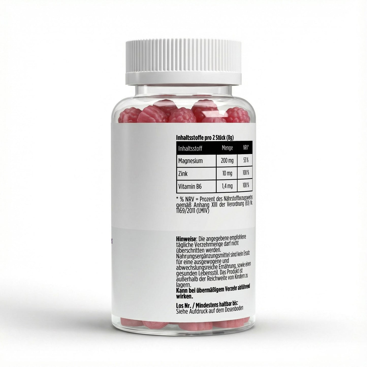 Magnesium + Zinc + B6 Gummies - 60 pcs.