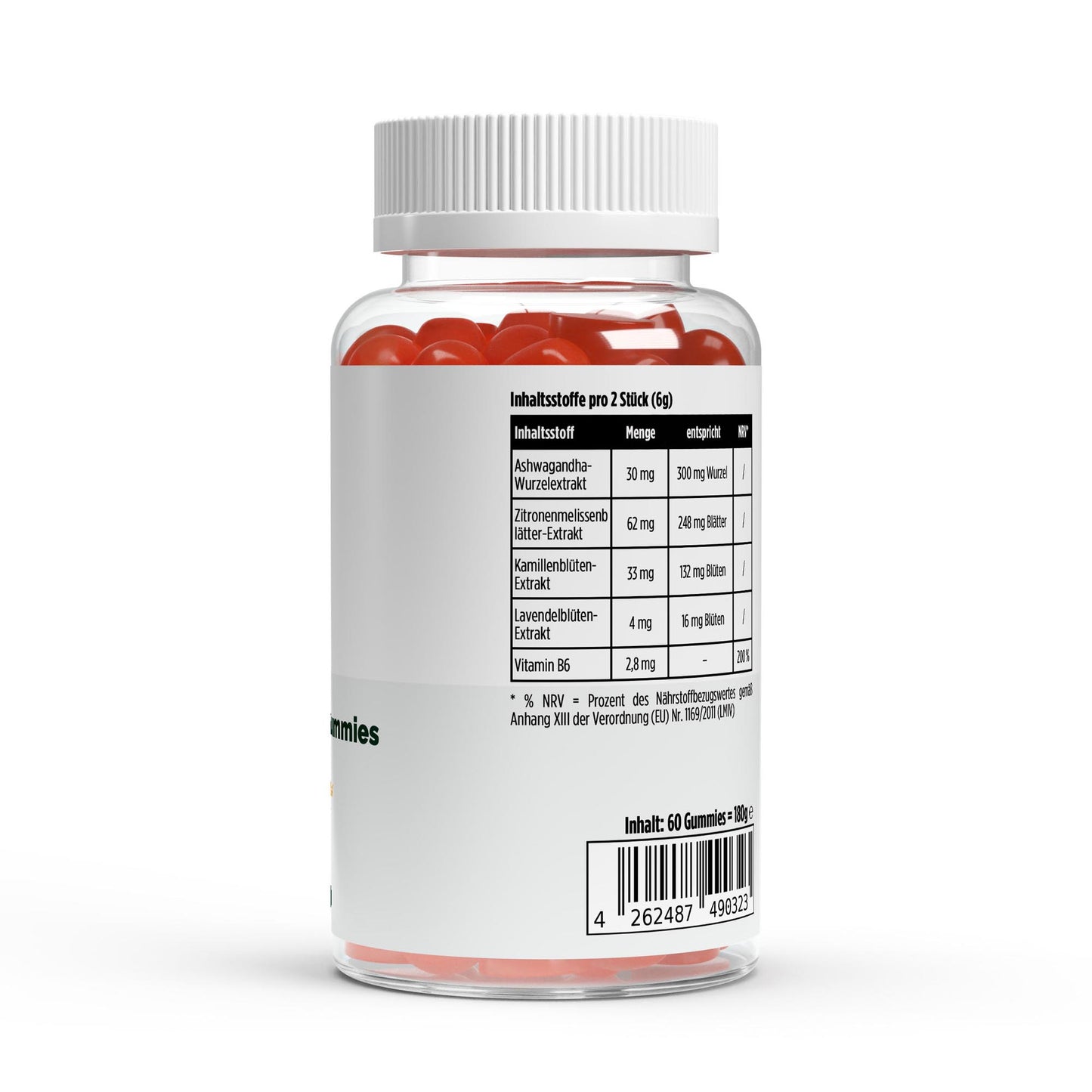 Ashwagandha + Vitamin B6 Gummies - 60 pcs.